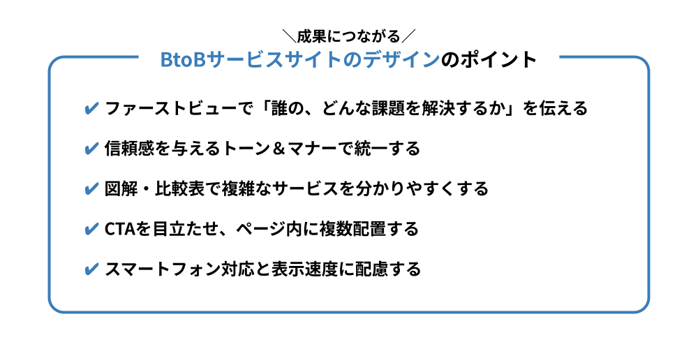 成果につながるBtoBサービスサイトのデザインのポイント