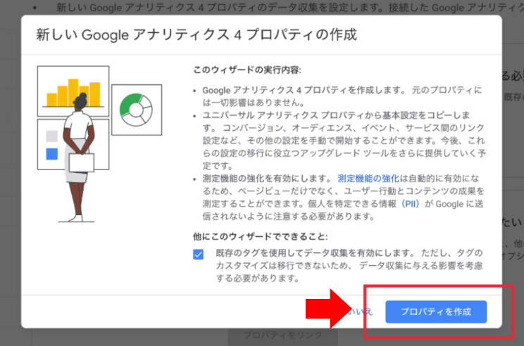 新しい Googleアナリティクス4 プロパティの作成